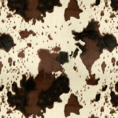 Faux cow print fabric
