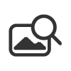 Icon of a picture and a magnifying glass.